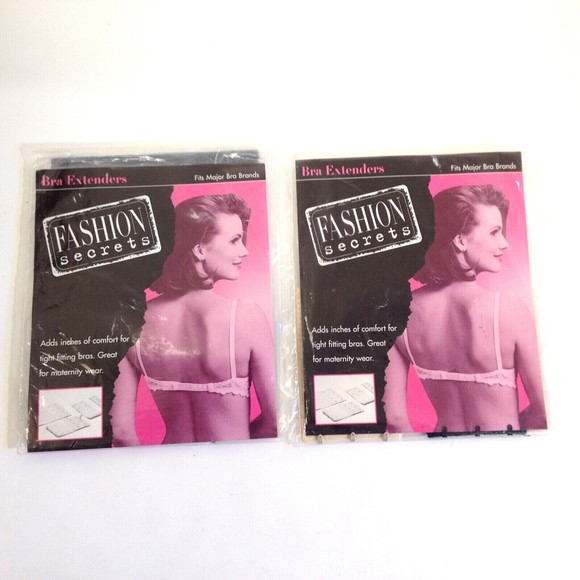 Fashion Secrets 2 Packs Soft Back Bra Extenders 3 -1.5" 2 -2"  5 Extenders - Picture 1 of 10